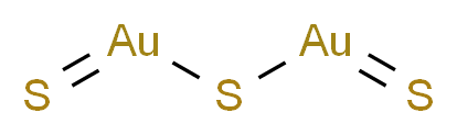 sulfanylidene[(sulfanylideneaurio)sulfanyl]gold_分子结构_CAS_1303-61-3