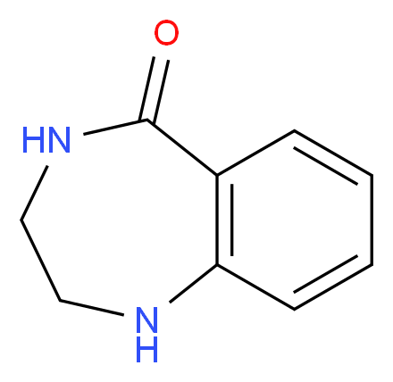 2,3,4,5-tetrahydro-1H-1,4-benzodiazepin-5-one_分子结构_CAS_28544-83-4