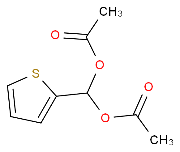 (acetyloxy)(thiophen-2-yl)methyl acetate_分子结构_CAS_)