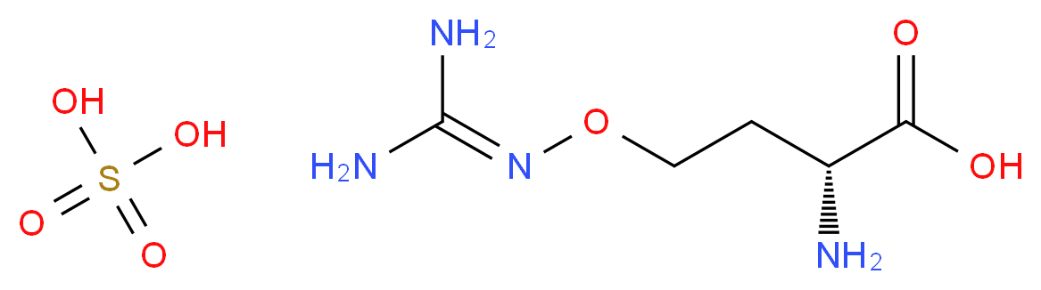 (2R)-2-amino-4-{[(diaminomethylidene)amino]oxy}butanoic acid; sulfuric acid_分子结构_CAS_2219-31-0