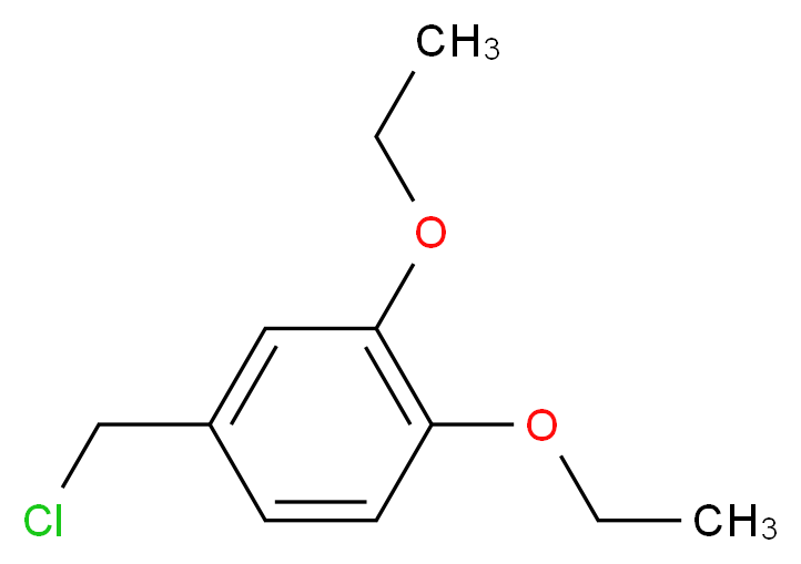 4-(chloromethyl)-1,2-diethoxybenzene_分子结构_CAS_27472-20-4