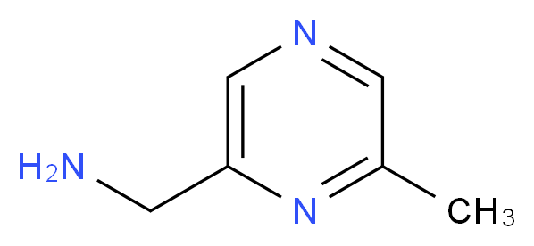 (6-METHYLPYRAZIN-2-YL)METHYLAMINE_分子结构_CAS_)