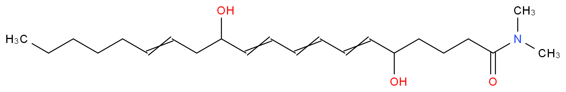 5,12-dihydroxy-N,N-dimethylicosa-6,8,10,14-tetraenamide_分子结构_CAS_83024-92-4