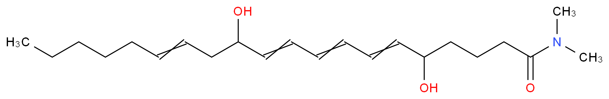 LEUKOTRIENE B<sub>4</sub> DIMETHYL AMIDE_分子结构_CAS_83024-92-4)