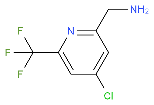 (4-chloro-6-(trifluoromethyl)pyridin-2-yl)methanamine_分子结构_CAS_1196154-09-2)