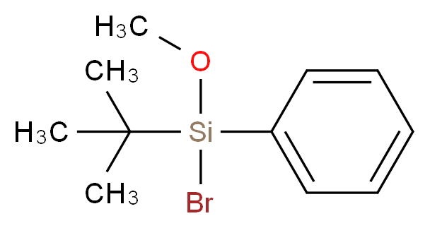 bromo(tert-butyl)methoxy(phenyl)silane_分子结构_CAS_94124-39-7