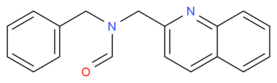 N-苄基-N-(2-喹啉基甲基)甲酰胺_分子结构_CAS_849798-00-1)