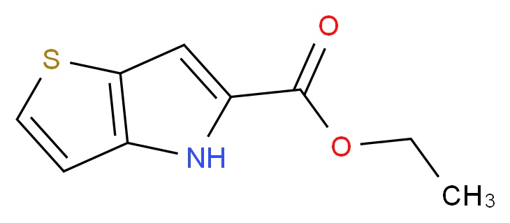 ethyl 4H-thieno[3,2-b]pyrrole-5-carboxylate_分子结构_CAS_46193-76-4