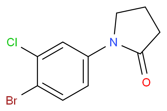 1-(4-Bromo-3-chlorophenyl)pyrrolidin-2-one_分子结构_CAS_1291487-17-6)