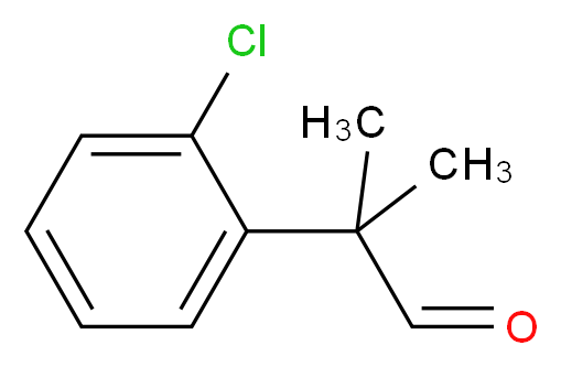 2-(2-Chlorophenyl)-2-methylpropanal_分子结构_CAS_484001-11-8)