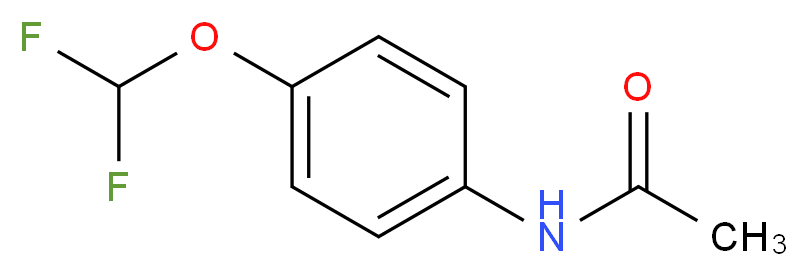 4'-(Difluoromethoxy)acetanilide_分子结构_CAS_22236-11-9)