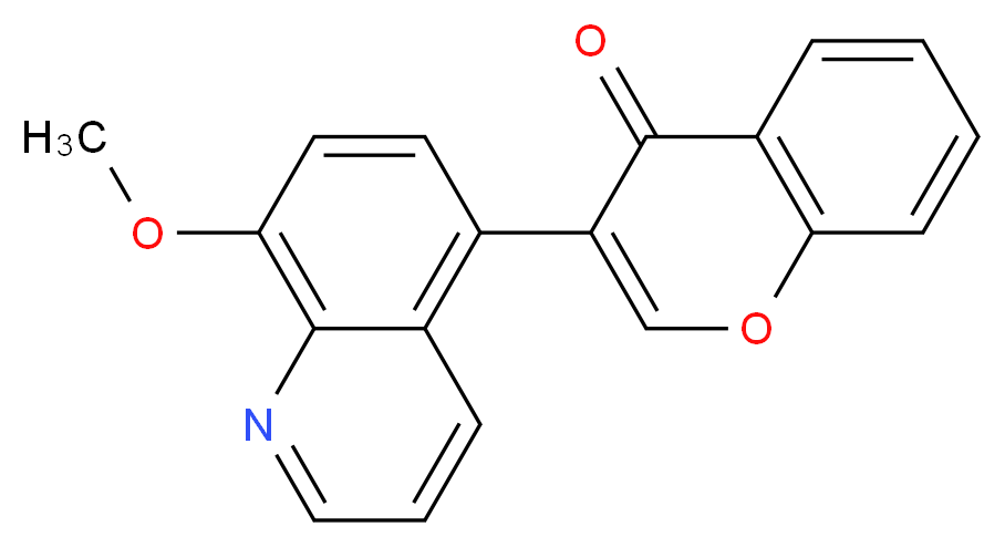 3-(8-methoxy-5-quinolinyl)-4H-chromen-4-one_分子结构_CAS_)