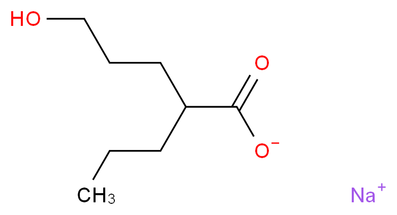 rac 5-Hydroxy Valproic Acid Sodium Salt, 90%_分子结构_CAS_53660-23-4)