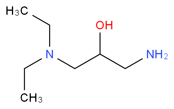 1-amino-3-(diethylamino)propan-2-ol_分子结构_CAS_6322-01-6