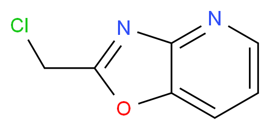 2-(chloromethyl)-[1,3]oxazolo[4,5-b]pyridine_分子结构_CAS_110704-34-2