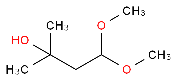 4,4-dimethoxy-2-methylbutan-2-ol_分子结构_CAS_31525-67-4
