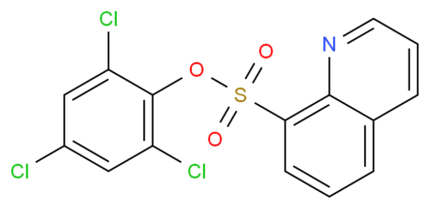 2,4,6-Trichlorophenyl 8-quinolinesulfonate_分子结构_CAS_)
