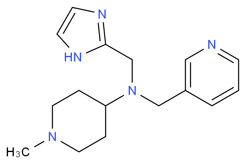N-(1H-imidazol-2-ylmethyl)-1-methyl-N-(3-pyridinylmethyl)-4-piperidinamine_分子结构_CAS_)