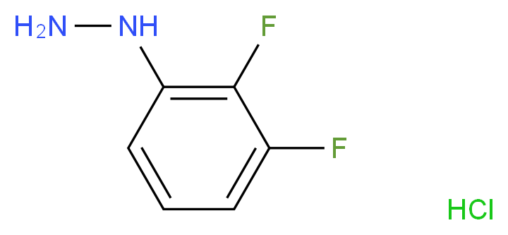 2,3-Difluorophenylhydrazine hydrochloride_分子结构_CAS_60481-38-1)