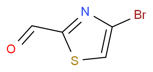 4-Bromo-2-formylthiazole_分子结构_CAS_167366-05-4)