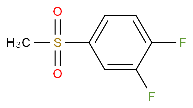 1,2-Difluoro-4-(methylsulphonyl)benzene_分子结构_CAS_)