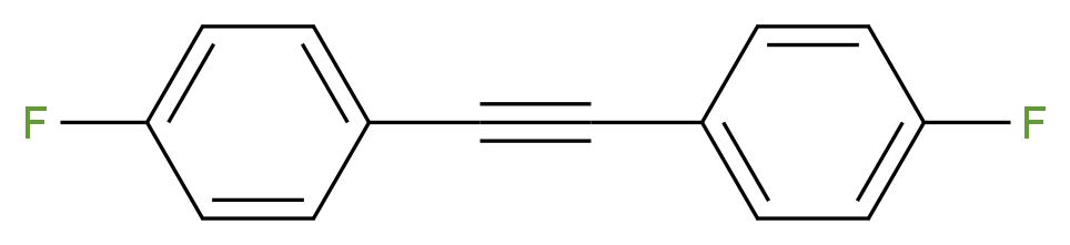 1-fluoro-4-[2-(4-fluorophenyl)ethynyl]benzene_分子结构_CAS_5216-31-9
