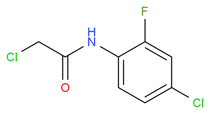 2-Chloro-N-(4-chloro-2-fluorophenyl)acetamide_分子结构_CAS_380345-39-1)