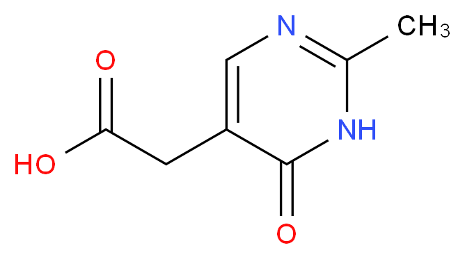 (2-methyl-6-oxo-1,6-dihydro-5-pyrimidinyl)acetic acid_分子结构_CAS_5267-04-9)