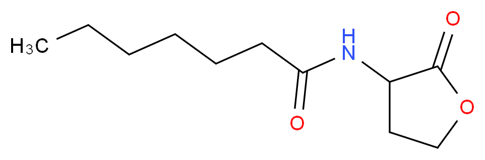 N-Heptanoyl-DL-homoserine lactone_分子结构_CAS_106983-26-0)