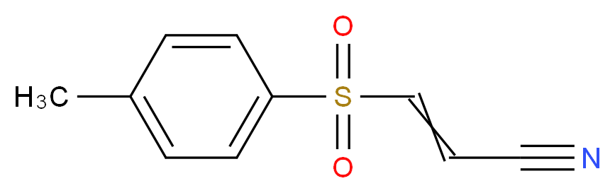 3-(4-methylbenzenesulfonyl)prop-2-enenitrile_分子结构_CAS_19542-67-7