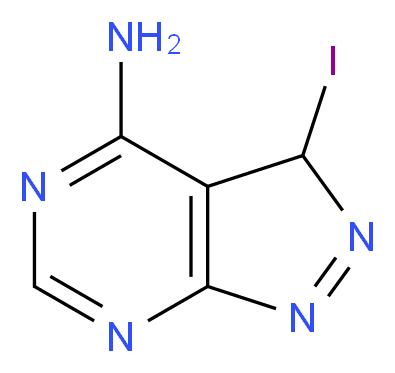 3-Iodo-3H-pyrazolo[3,4-d]pyrimidin-4-amine_分子结构_CAS_570409-85-7)