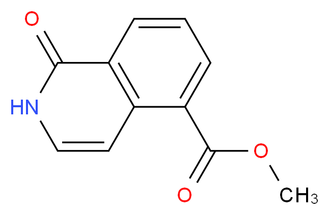 METHYL 1-OXO-1,2-DIHYDROISOQUINOLINE-5-CARBOXYLATE_分子结构_CAS_91137-50-7)