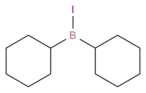 dicyclohexyl(iodo)borane_分子结构_CAS_55382-85-9