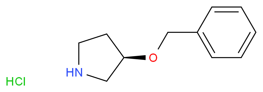 (3R)-3-(benzyloxy)pyrrolidine hydrochloride_分子结构_CAS_927819-90-7