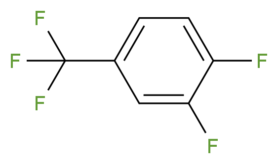 3,4-Difluorobenzotrifluoride_分子结构_CAS_32137-19-2)