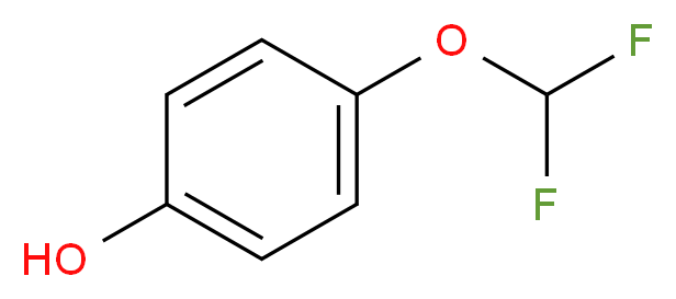 4-(difluoromethoxy)phenol_分子结构_CAS_87789-47-7