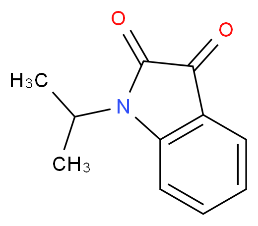 1-(propan-2-yl)-2,3-dihydro-1H-indole-2,3-dione_分子结构_CAS_10487-31-7