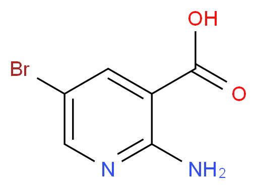 2-Amino-5-bromonicotinic acid_分子结构_CAS_52833-94-0)