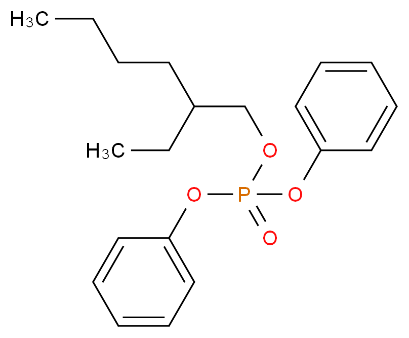 2-ethylhexyl diphenyl phosphate_分子结构_CAS_1241-94-7