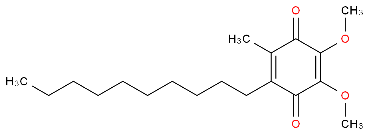 2-decyl-5,6-dimethoxy-3-methylcyclohexa-2,5-diene-1,4-dione_分子结构_CAS_55486-00-5