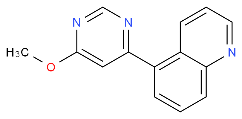 5-(6-methoxy-4-pyrimidinyl)quinoline_分子结构_CAS_)