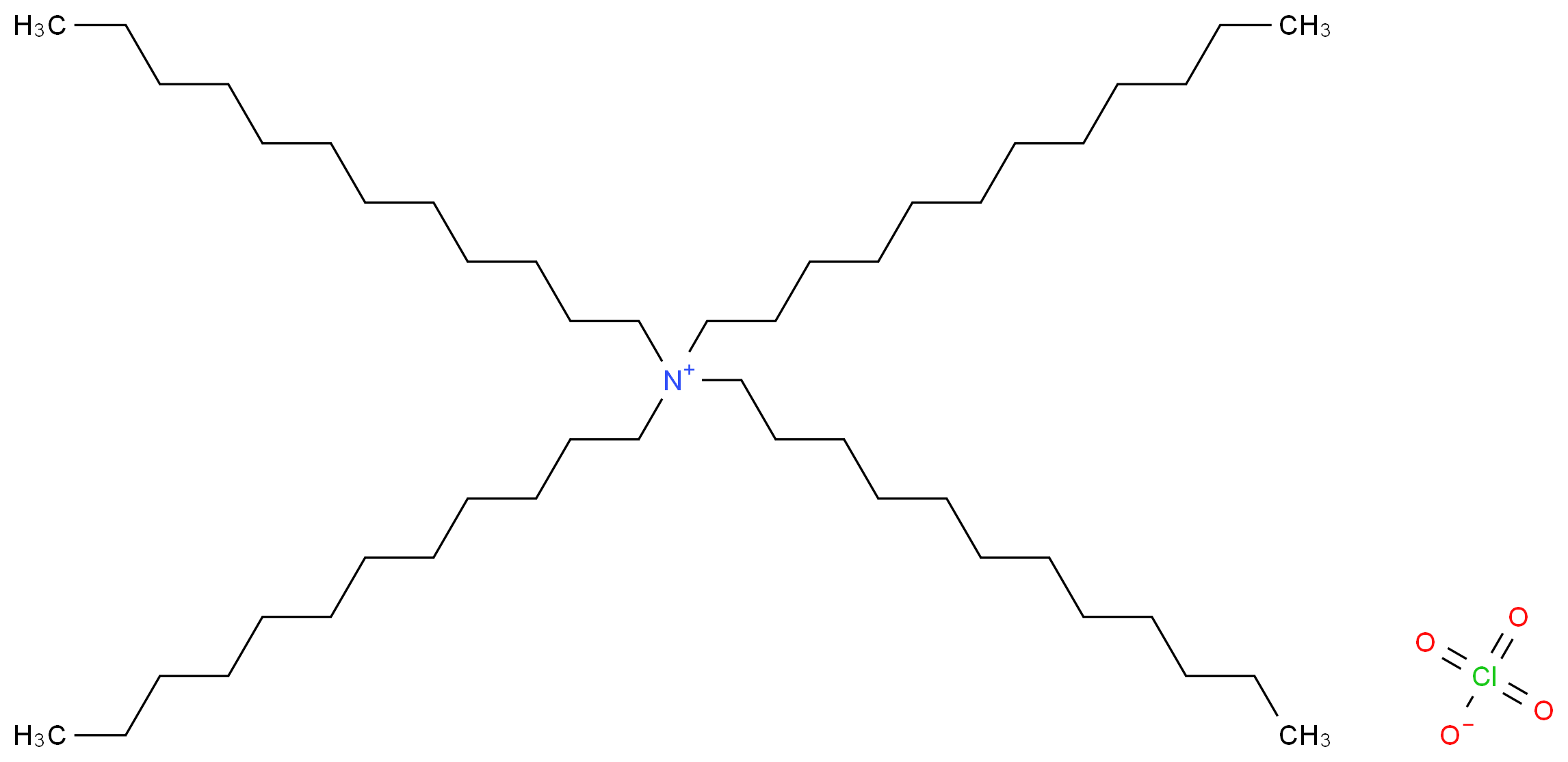 tetradodecylazanium perchlorate_分子结构_CAS_62120-45-0