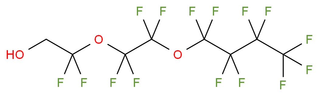 2,2-difluoro-2-[1,1,2,2-tetrafluoro-2-(nonafluorobutoxy)ethoxy]ethan-1-ol_分子结构_CAS_152914-73-3