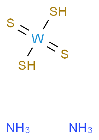 四硫代钨酸铵_分子结构_CAS_13862-78-7)