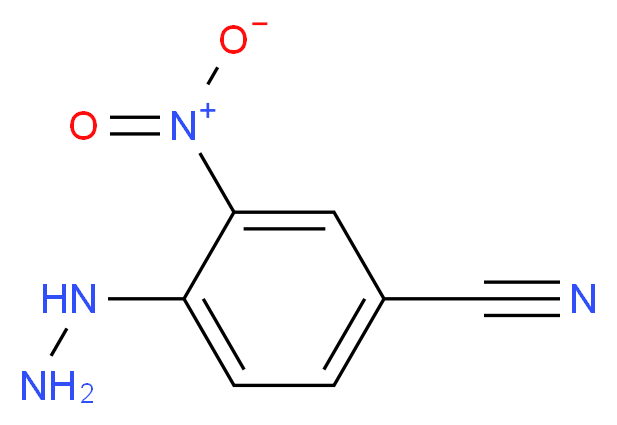 4-hydrazino-3-nitrobenzonitrile_分子结构_CAS_124839-61-8)