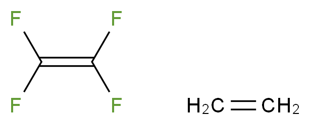 ethene; tetrafluoroethene_分子结构_CAS_25038-71-5