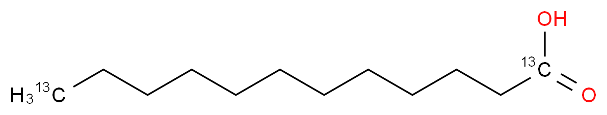 (1,12-<sup>1</sup><sup>3</sup>C<sub>2</sub>)dodecanoic acid_分子结构_CAS_287111-12-0