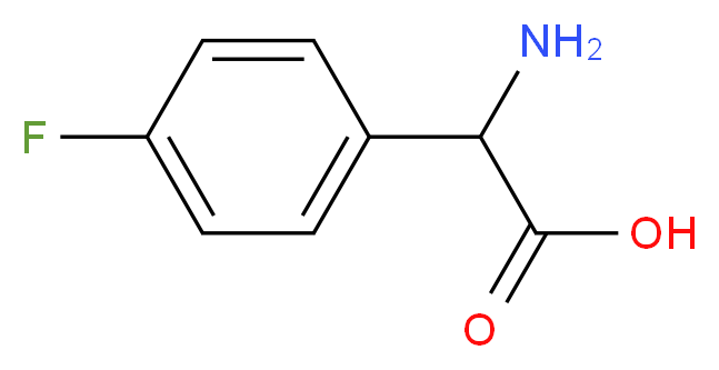 4-氟-DL-苯-甘氨酸_分子结构_CAS_7292-73-1)