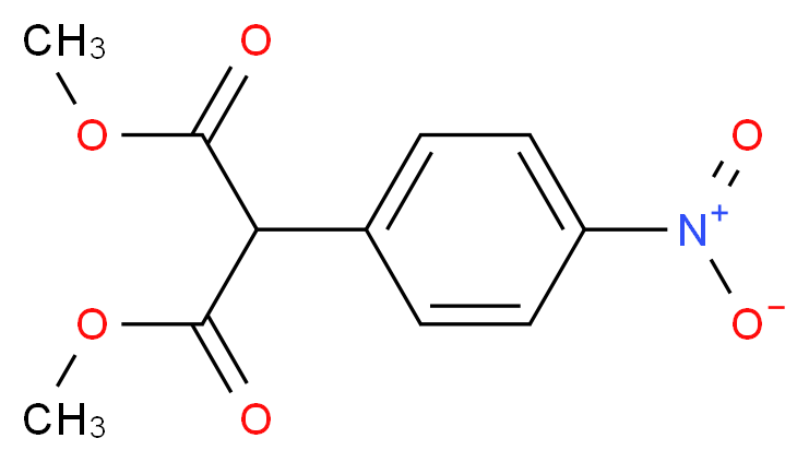 Dimethyl 2-(4-nitrophenyl)malonate_分子结构_CAS_4033-88-9)