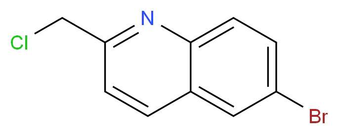 6-bromo-2-(chloromethyl)quinoline_分子结构_CAS_1056615-73-6